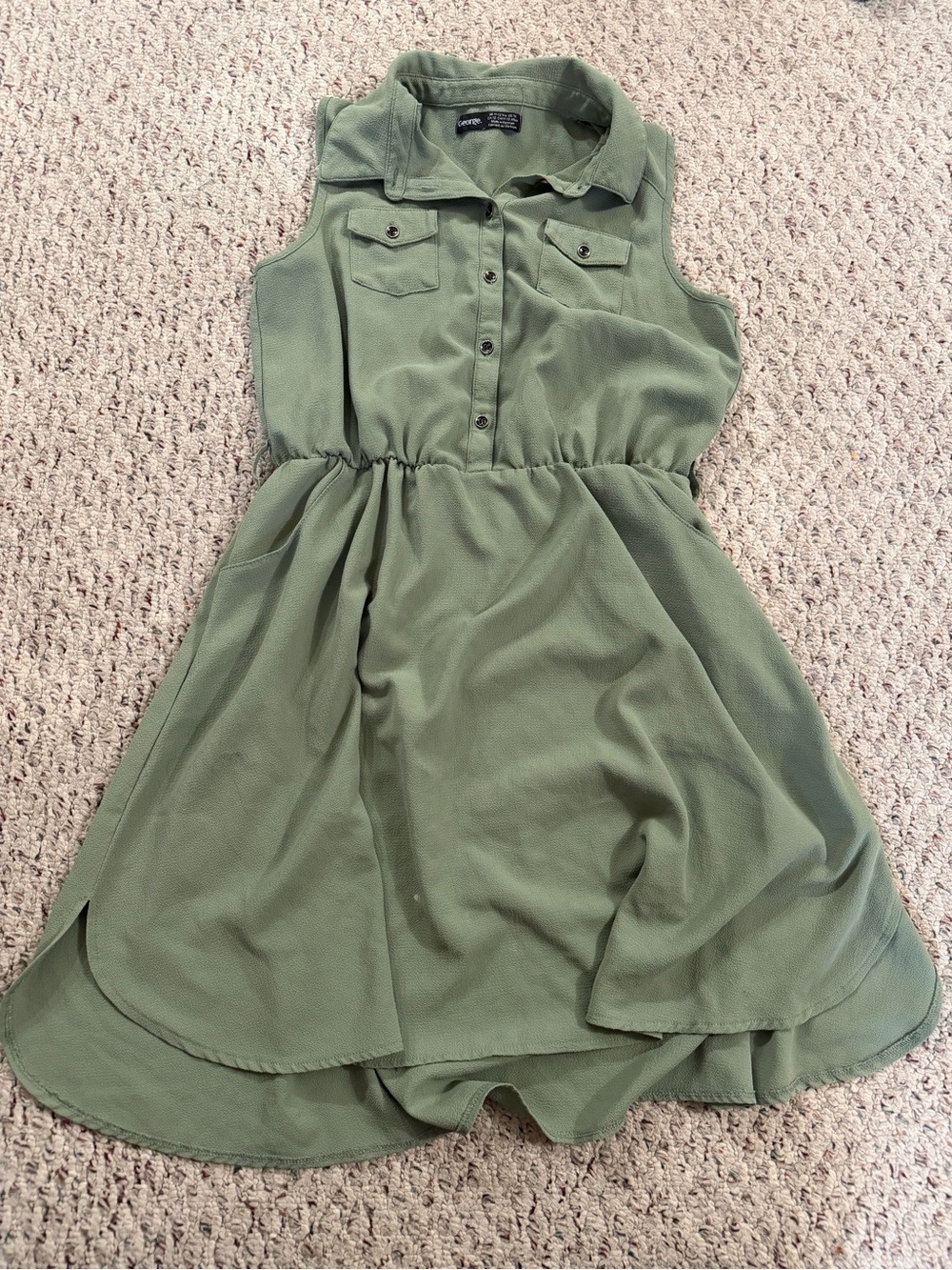 George Girls High-Low Shirt Dress | Size 12 (Youth)